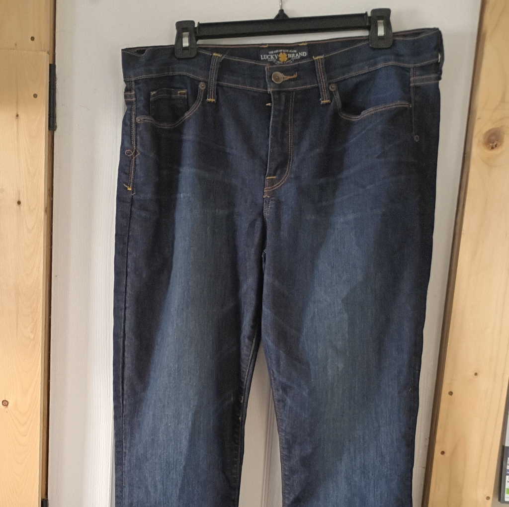 Lucky Brand Womens Indigo Straight Leg Jeans